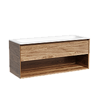 Тумба подвесная SANCOS Marmi 1195х445 c ящиком, дуб чарльстон MR1.0120ECH