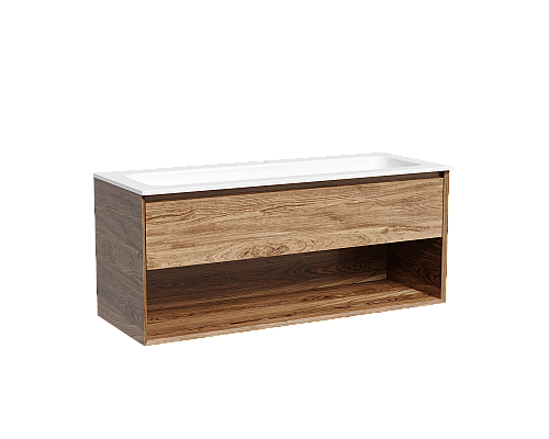Тумба подвесная SANCOS Marmi 1195х445 c ящиком, дуб чарльстон MR1.0120ECH Тумба подвесная SANCOS Marmi 1195х445 c ящиком, дуб чарльстон MR1.0120ECH