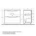 База под раковину BelBagno MARINO-900-2C-PIA-BL-P