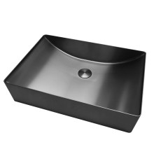 Раковина накладная ABBER Wasser Kreis оружейная сталь