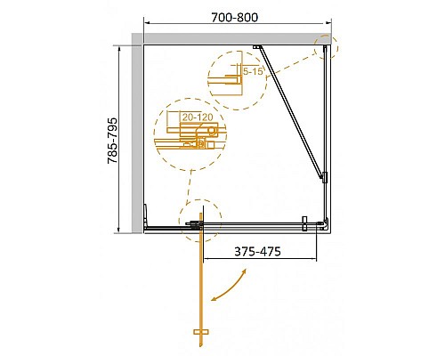 Душевой уголок Cezares Slider 70x80 SLIDER-AH-1-80-70/80-GRIGIO-Cr Хром серое Душевой уголок Cezares Slider 70x80 SLIDER-AH-1-80-70/80-GRIGIO-Cr Хром серое