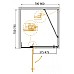 Душевой уголок Cezares Slider 70x80 SLIDER-AH-1-80-70/80-GRIGIO-Cr Хром серое