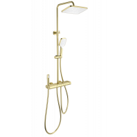 Душевая система с термостатом Wonzon&Woghand, Брашированное золото