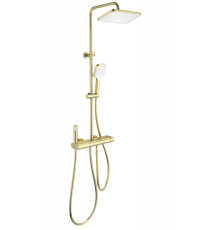 Душевая система с термостатом Wonzon&Woghand, Брашированное золото