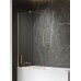 Шторка для ванны NEW TRENDY SMART GOLD BRUSHED 130x150 (брашированное золото)