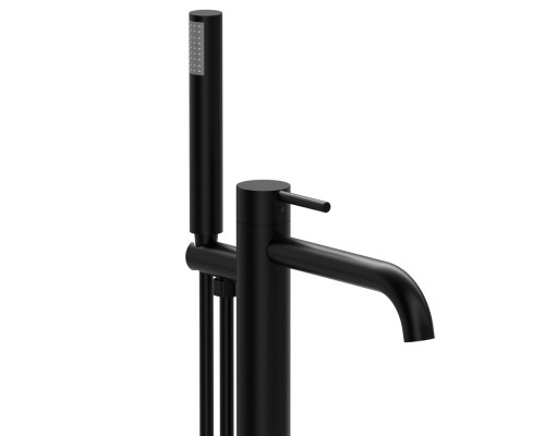 Напольный смеситель для ванны Raiber premium RPB-010 Graceful, матовый черный