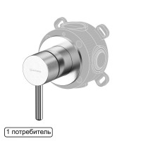 Смеситель скрытого монтажа на 1 потребитель Whitecross Y Y1241NIB брашированный никель