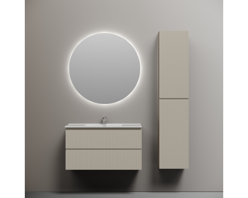 Тумба под раковину подвесная Sancos Snob R 89х44х50, с доводчиками, Beige Soft, SNR90CE