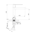 Смеситель для раковины ALTROBAGNO Юнион (Unione) 0146 BG