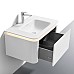 Тумба с раковиной Black&White U925.900 белый матовый