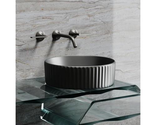 Раковина-чаша накладная Ceramicanova Element 360x360x115 антрацит матовый
