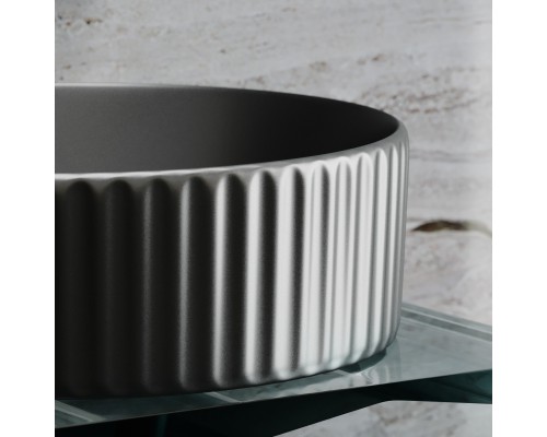 Раковина-чаша накладная Ceramicanova Element 360x360x115 антрацит матовый