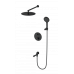 Душевая система с термостатом встраиваемая Wonzon&Woghand, Черный матовый