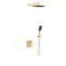 Душевой комплект Vincea VSFW-4211BG встраиваемый, двухрежимный, брашированное золото