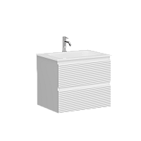 Тумба подвесная SANCOS Folk 590х445х500, c двумя ящиками, Bianco FL60W