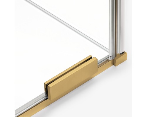 Шторка для ванны NEW TRENDY SMART GOLD BRUSHED 140x150 (брашированное золото)