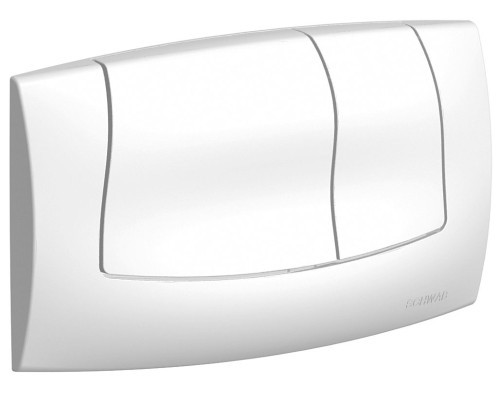 Панель смыва с двумя клавишами Schwab Onda, глянцевый хром - матовый хром