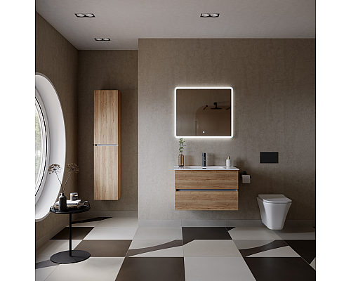Тумба под раковину SANCOS Urban 790х450х550, c двумя ящиками, дуб галифакс натуральный Тумба под раковину SANCOS Urban 790х450х550, c двумя ящиками, дуб галифакс натуральный