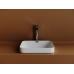 Раковина встраиваемая сверху Ceramicanova Элемент (Element) с отверстием слива - перелива квадратной формы 438x438x172 мм цвет белый арт