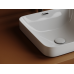 Раковина встраиваемая сверху Ceramicanova Элемент (Element) с отверстием слива - перелива квадратной формы 438x438x172 мм цвет белый арт