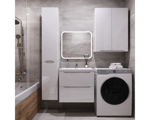 Подвесной шкаф Style Line Марелла 60 Люкс Plus СС-00002422 Белый глянец антискрейтч