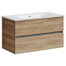Тумба под раковину SANCOS Urban 890х450х550, c двумя ящиками, дуб галифакс натуральный