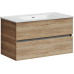 Тумба под раковину SANCOS Urban 890х450х550, c двумя ящиками, дуб галифакс натуральный
