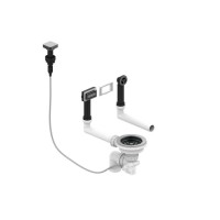 Выпуск для мойки Alveus Pop Up Anthracite 1144852 с рамкой и заглушкой