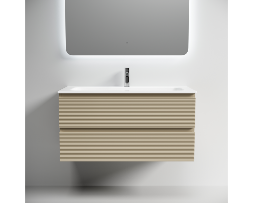 Тумба под раковину Настенная Sancos Folk 99.5 FL100CP Капучино