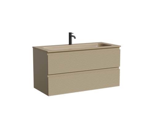 Тумба под раковину Настенная Sancos Folk 99.5 FL100CP Капучино