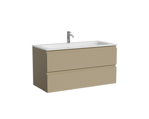 Тумба под раковину Настенная Sancos Folk 99.5 FL100CP Капучино