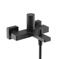 Смеситель для ванны и душа SANCOS Nexus, черный матовый, SC9014MB