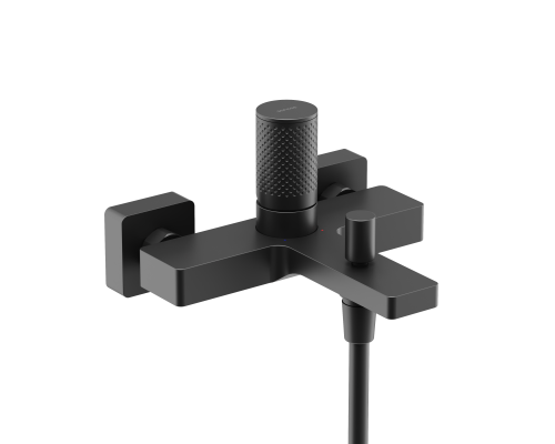 Смеситель для ванны и душа SANCOS Nexus, черный матовый, SC9014MB