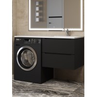 Тумба под стиральную машину Uperwood Tanos 60 см, подвесная, черная