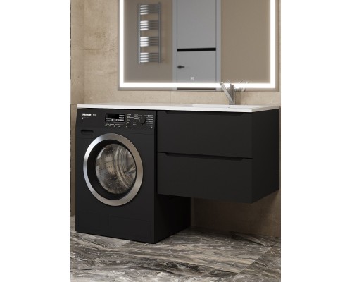 Тумба под стиральную машину Uperwood Tanos 60 см, подвесная, черная