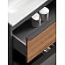 Тумба для раковины SanCos Delta 100 DL100RGR Дуб красный, графит