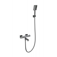 Смеситель для ванны с душем и термостатом Wonzon&Woghand, Темный графит