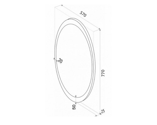 Зеркало Континент "Lily LED" ЗЛП688