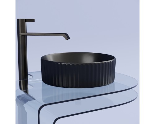Раковина-чаша накладная Ceramicanova черный матовый Element 360x360x115