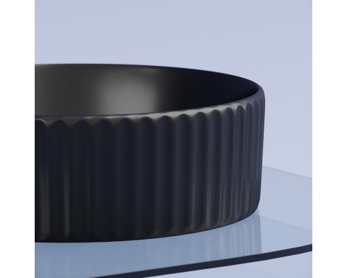 Раковина-чаша накладная Ceramicanova черный матовый Element 360x360x115