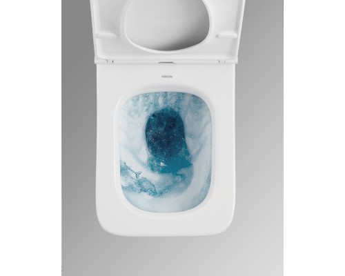 Сиденье с крышкой PP микролифт Arrow PG004-ZPA белый