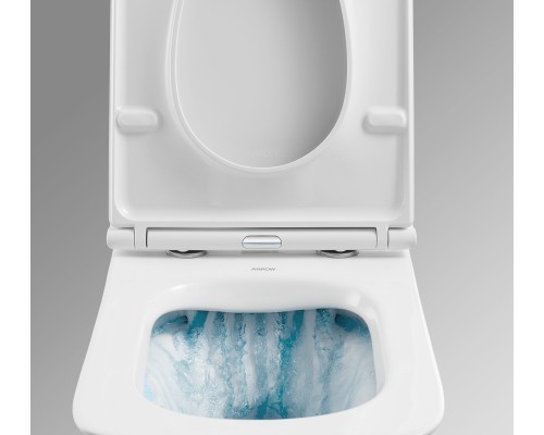 Сиденье с крышкой PP микролифт Arrow PG004-ZPA белый