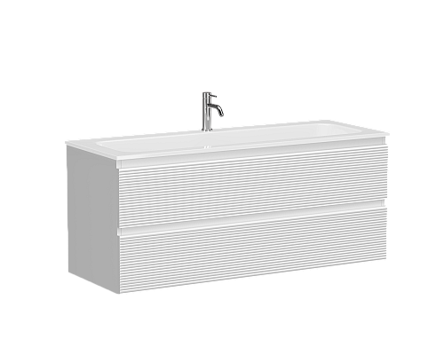 Тумба подвесная SANCOS Folk 1195х445х500, c двумя ящиками, Bianco FL120W Тумба подвесная SANCOS Folk 1195х445х500, c двумя ящиками, Bianco FL120W