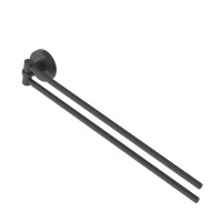 Полотенцедержатель Cezares Relax RELAX-THD-S-NOP двойной поворотный Черный матовый