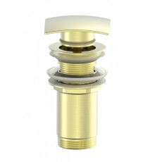 Донный клапан для раковины Wonzon&Woghand, Брашированное золото