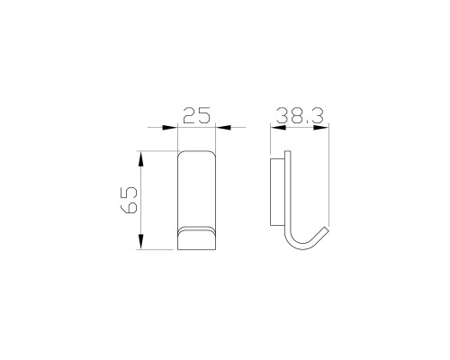 Крючок для ванной Wonzon&Woghand, Брашированное золото