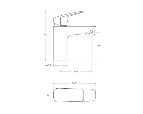 Смеситель для раковины BelBagno Due DUE-LVM-CRM-W0 Хром