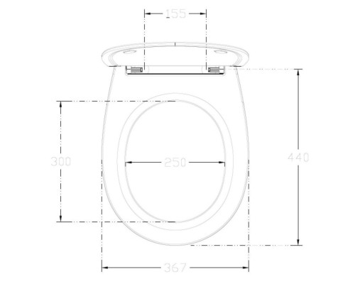Сиденье для унитаза ISVEA Sentimenti Neo ШГ 367x440 черный матовый 40D40521I-S