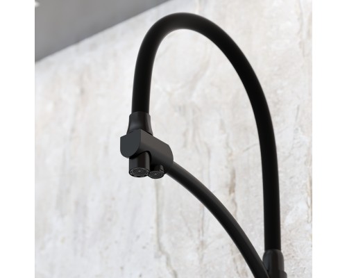 Смеситель для кухни SANCOS Eri SC4001MB с подключением фильтра, матовый черный