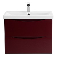 Тумба под раковину BelBagno Marino-Cer 70 MARINO-CER-700-2C-SO-BRDL-P подвесная Bordo Lucido